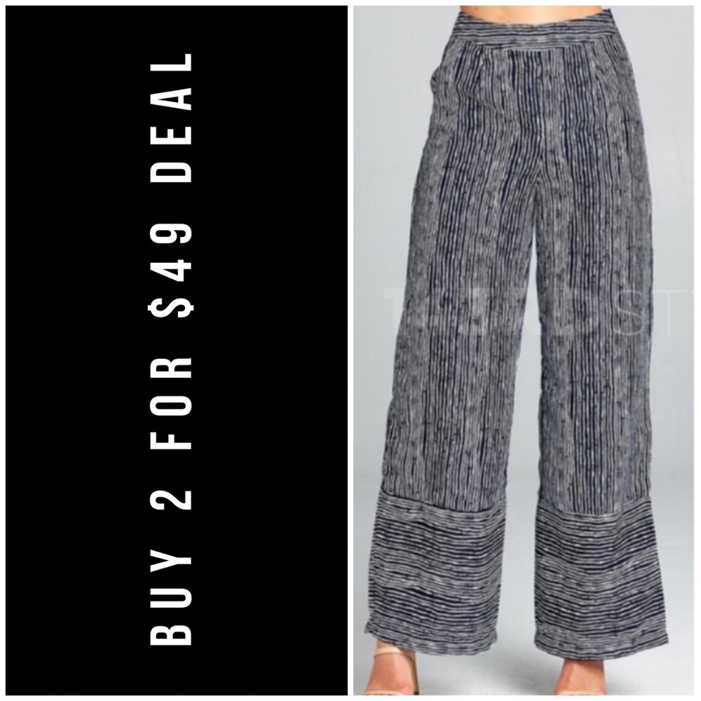 LAST2๏ธโฃ//NAVY STRIPED PANTS